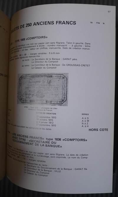 世界钱币章牌书籍专场拍卖11.01 一本关于法国纸币的书