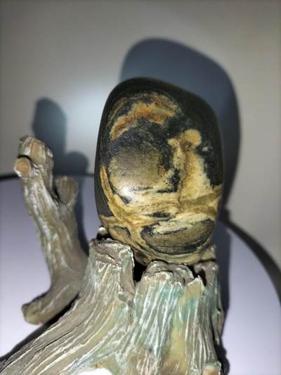 拆分大全套+欣赏新疆奇石（23日晚21:30结拍） 新疆额河画面奇石【大吉（鸡）大利】