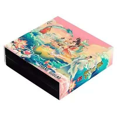 第171期拍卖【长期征集拍品】 【龙头币】纽埃2022年，2盎司，八仙过海(1)-张果老，超高超精浮雕、镀金、彩色仿古纪念银币. 盒证全. 龙头币(系列第一枚). 证书号为难得的靓号