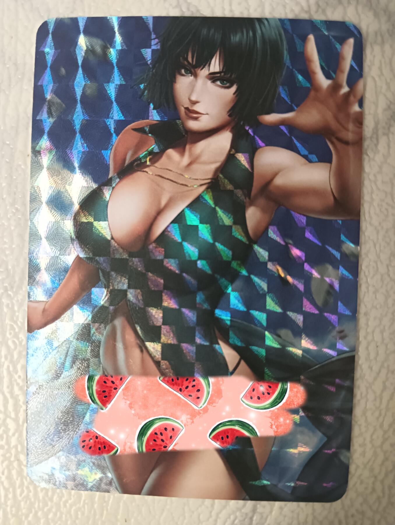 花开卡拍第35期（8月24号周日截拍，品控勿拍!!!拍品不寄存，运费5元，自制卡难免瑕疵，可能存在轻微撞角爆边等出厂瑕疵，品控介意勿拍！） 艺术卡，裁缝，吹雪，格子闪一张，绝版