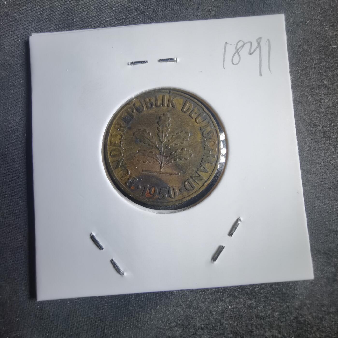 沼泽如烟--第818场 德国1950年10芬尼