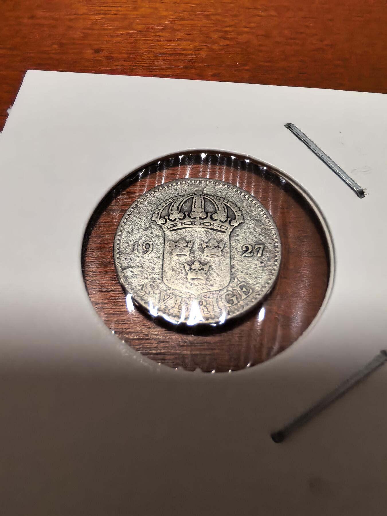 长老汇蛇年精选第三十九场拍卖 1927瑞典25欧尔银币