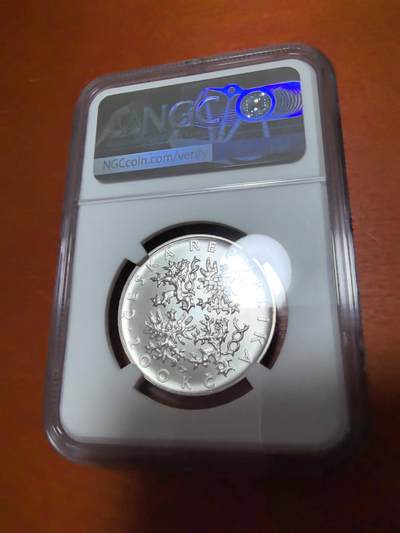 长老汇蛇年精选第三十九场拍卖 1997捷克阿达尔贝特逝世千年200克朗银币，NGC MS69，唯二冠军，2万枚