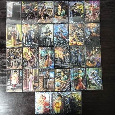 花开卡拍第35期（8月24号周日截拍，品控勿拍!!!拍品不寄存，运费5元，自制卡难免瑕疵，可能存在轻微撞角爆边等出厂瑕疵，品控介意勿拍！） - 藏无缺卡牌 璇哥 鹿鼎记第一弹27张全套 粗闪
