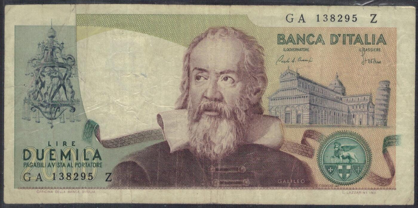 意大利1983年2000里拉 P-103c 无47 实物图 八五品