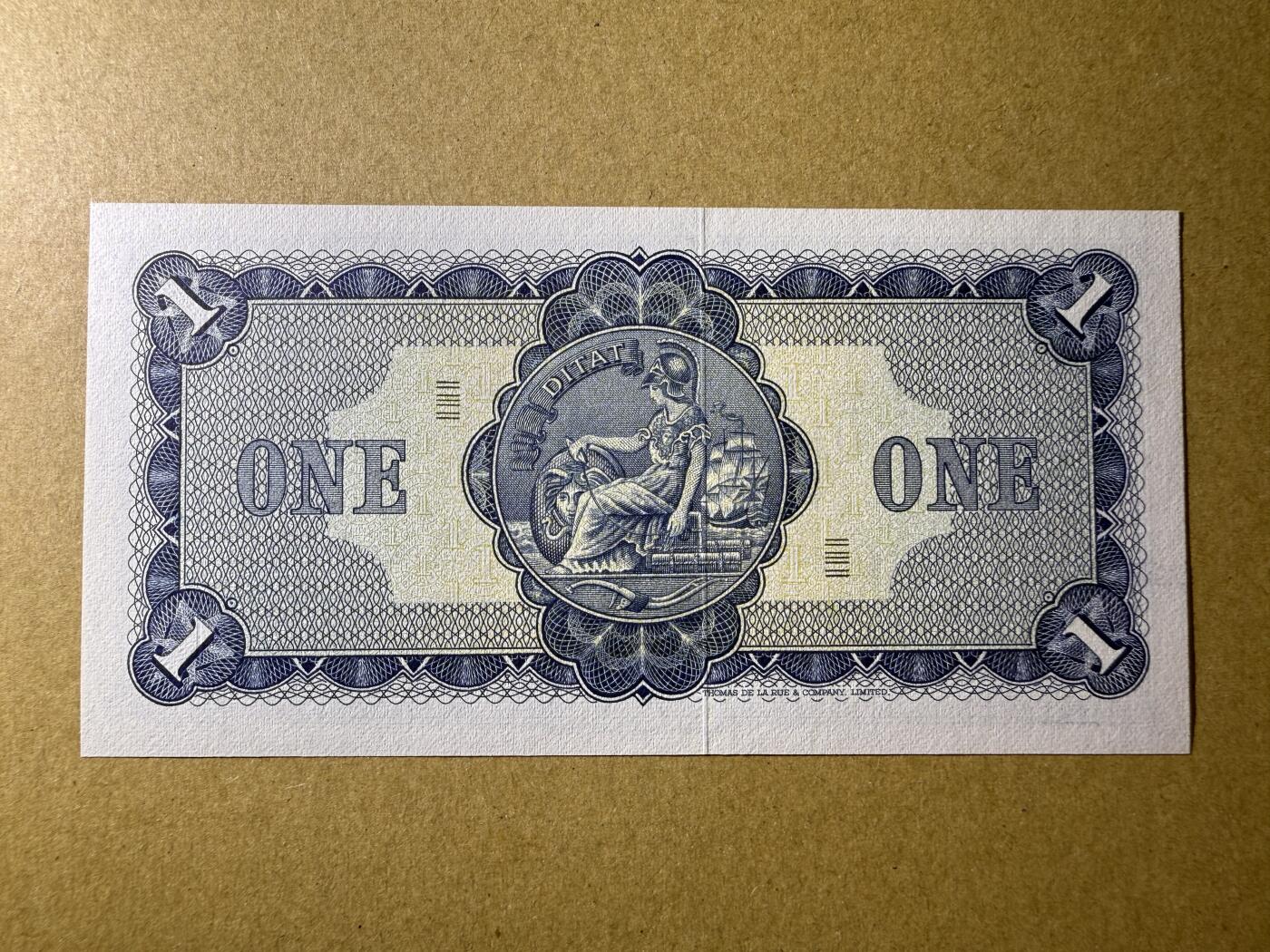 《艾美收藏》第209期-8.24周日外币黄金场 苏格兰1镑 UNC 1970年 亚麻银行 正面有一处磨损点 无47