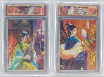 龙虎卡牌第五十一场 （无佣金，满120包邮，欢迎送拍） - 粗闪评级卡2张 百里 苍之飞鸿神魔三国-异画大小乔