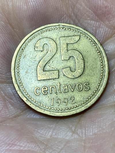 2025年第八十二场(总第一百零八场）外国好品散币(免佣金) - 阿根廷🇦🇷1992年25分(细体字版本)