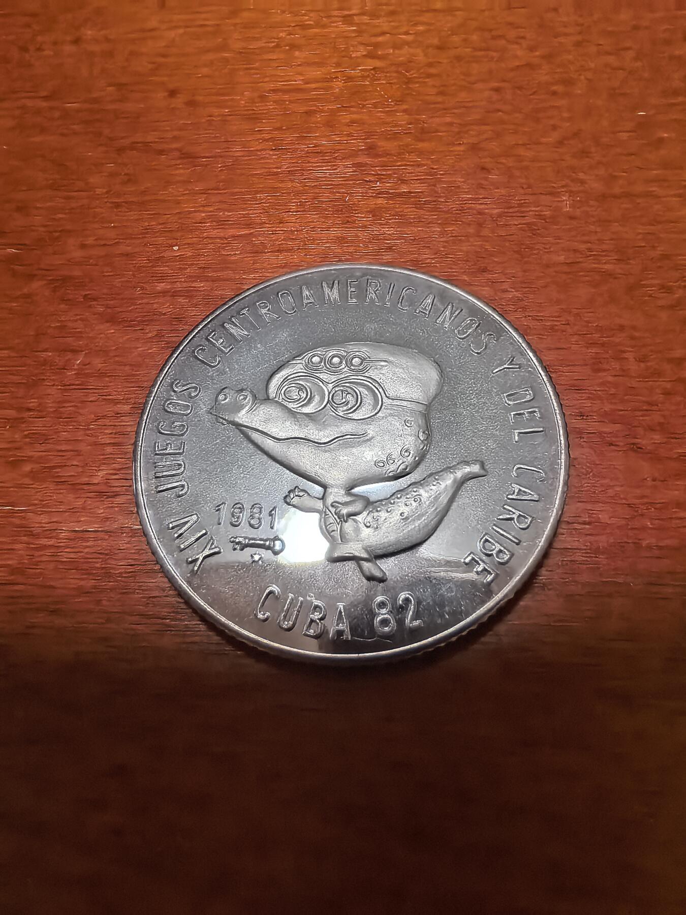 长老汇蛇年精选第三十九场拍卖 1981古巴中美洲运动会5比索精制银币，2000枚