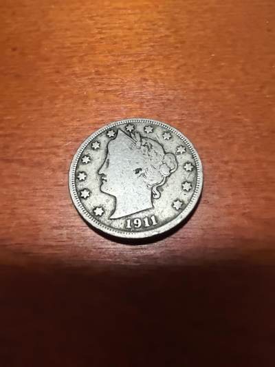 长老汇蛇年精选第三十九场拍卖 1911美国自由女神5分铜镍币，克书600美金