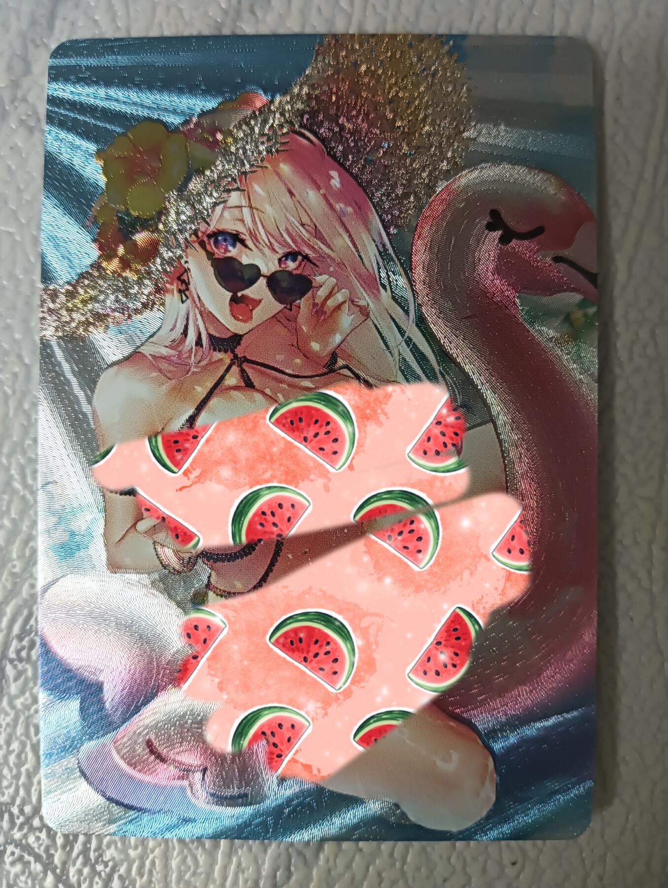 花开卡拍第35期（8月24号周日截拍，品控勿拍!!!拍品不寄存，运费5元，自制卡难免瑕疵，可能存在轻微撞角爆边等出厂瑕疵，品控介意勿拍！） 艺术卡，砖家绝版卡，粗闪一张