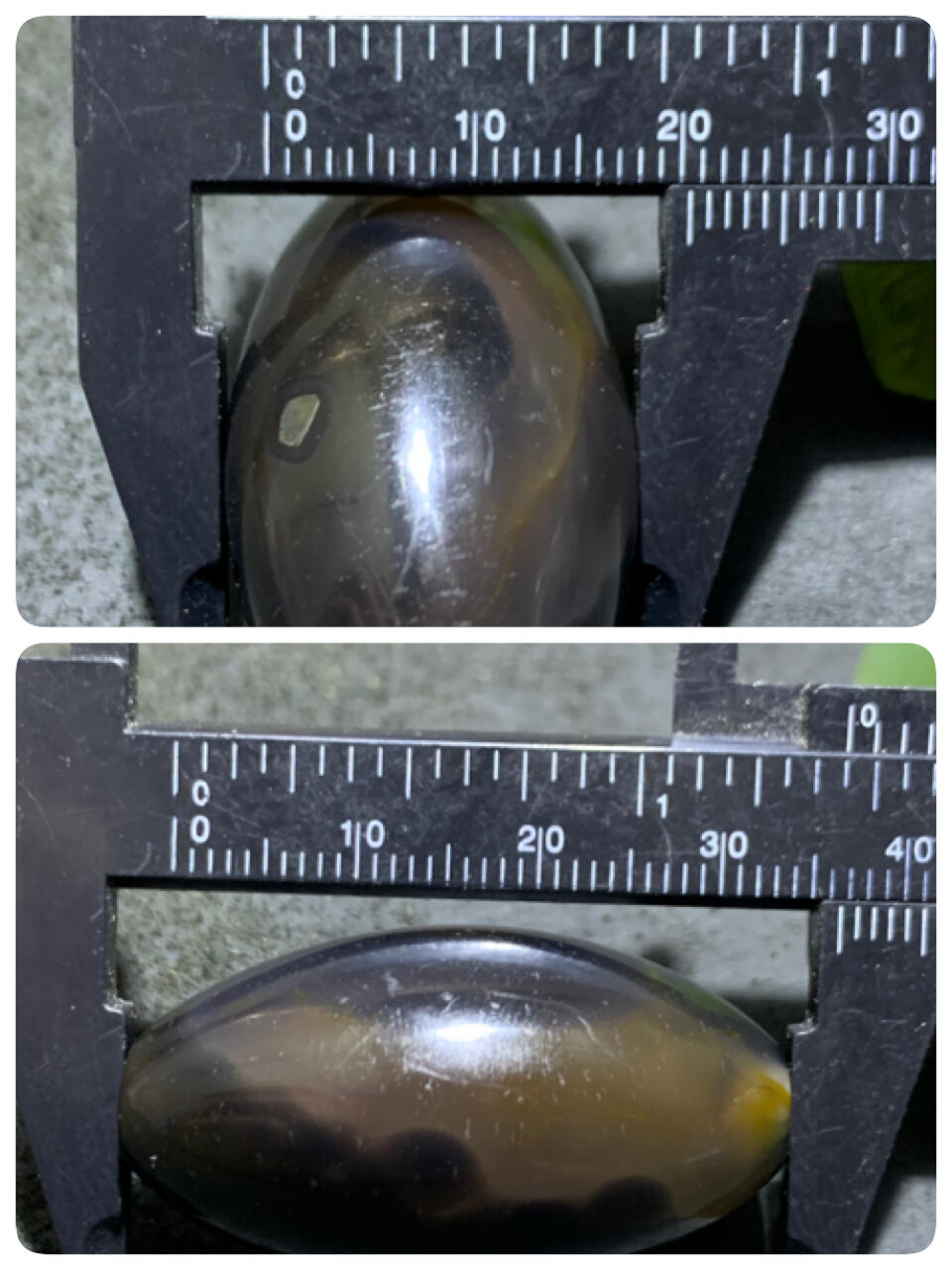 精美罕见冻料黑玉髓九眼页岩天珠一颗！