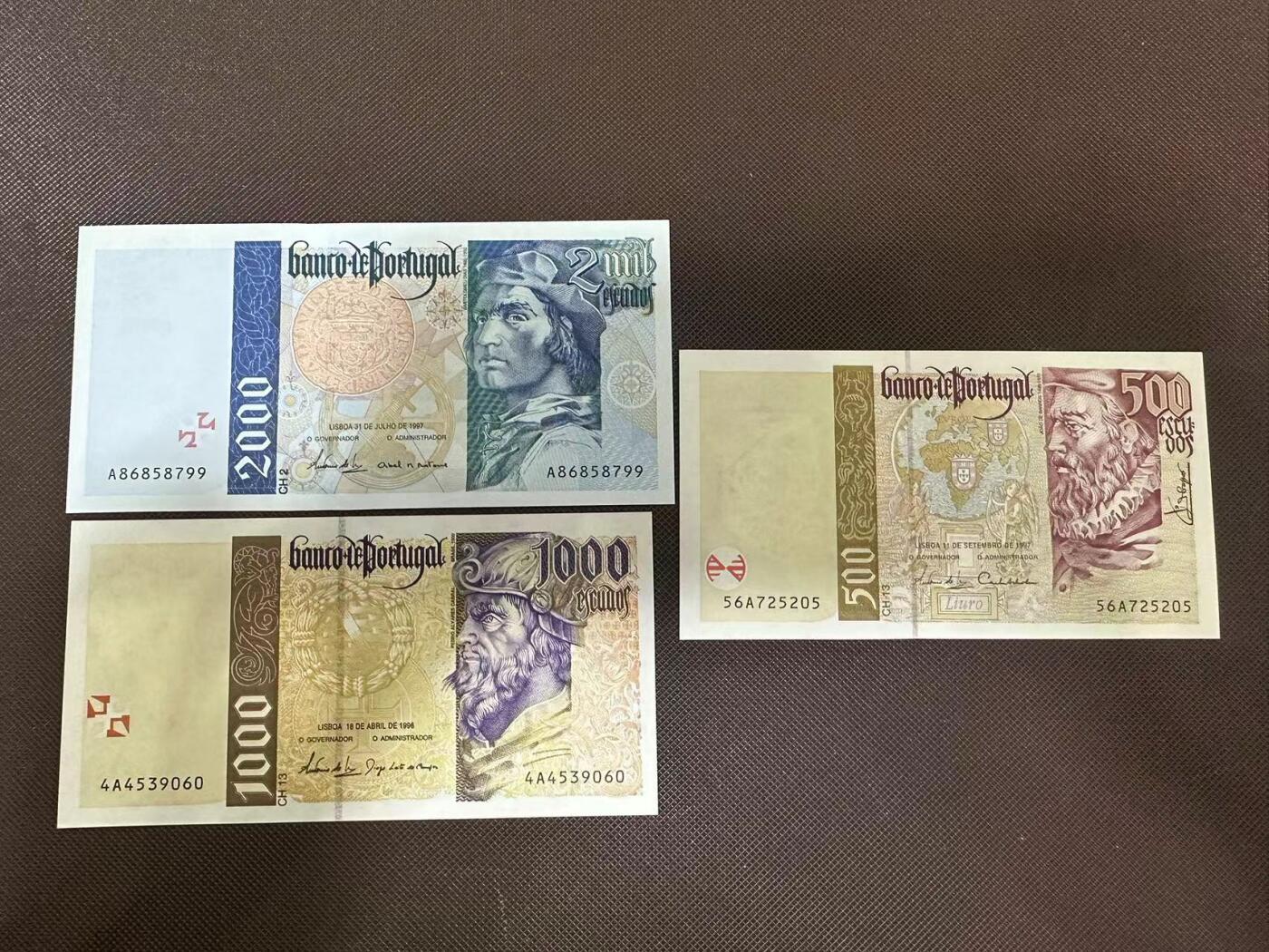 喜羊羊钱币收藏2025第9期(普品场) 葡萄牙500-2000unc