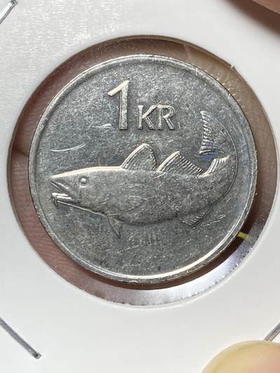 2025年第八十二场(总第一百零八场）外国好品散币(免佣金) - 冰岛🇮🇸2011年1克朗(共和国时期第二套第二版，镀镍钢材质有磁版)