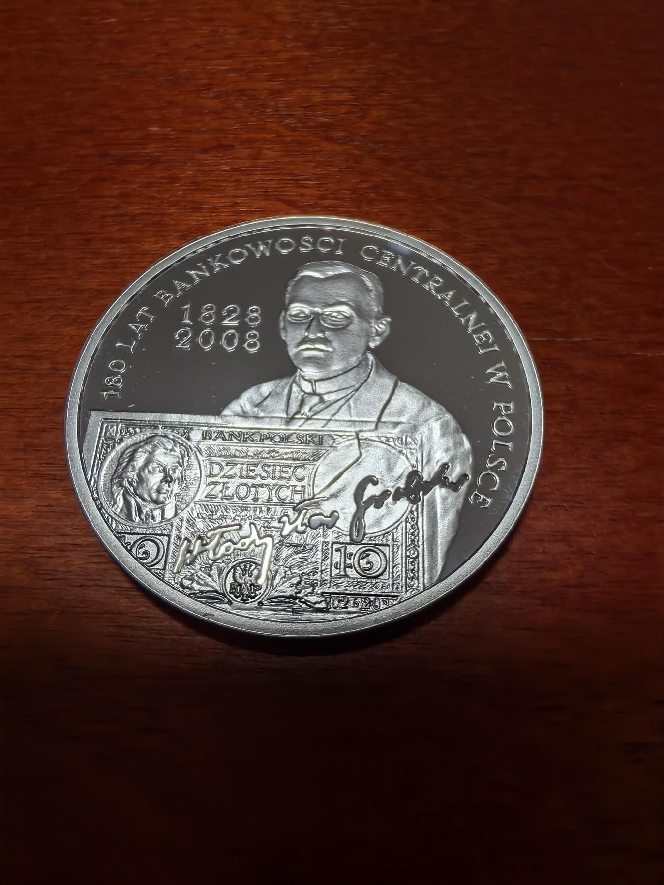 长老汇蛇年精选第三十九场拍卖 2009波兰中央银行10兹罗提精制银币，14.14克925银，币中币