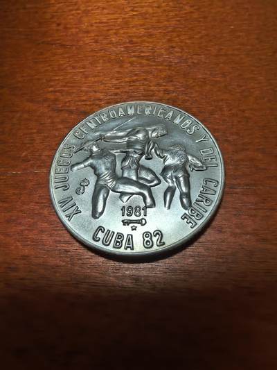 长老汇蛇年精选第三十九场拍卖 - 1981古巴中美洲和加勒比海运动会5比索银币，5000枚