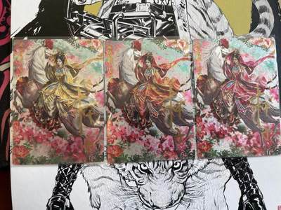 寸草不生扫货团拍卖 第六期  - 卡德曼 杆子 花嫁三娘 亲签一组 特卡