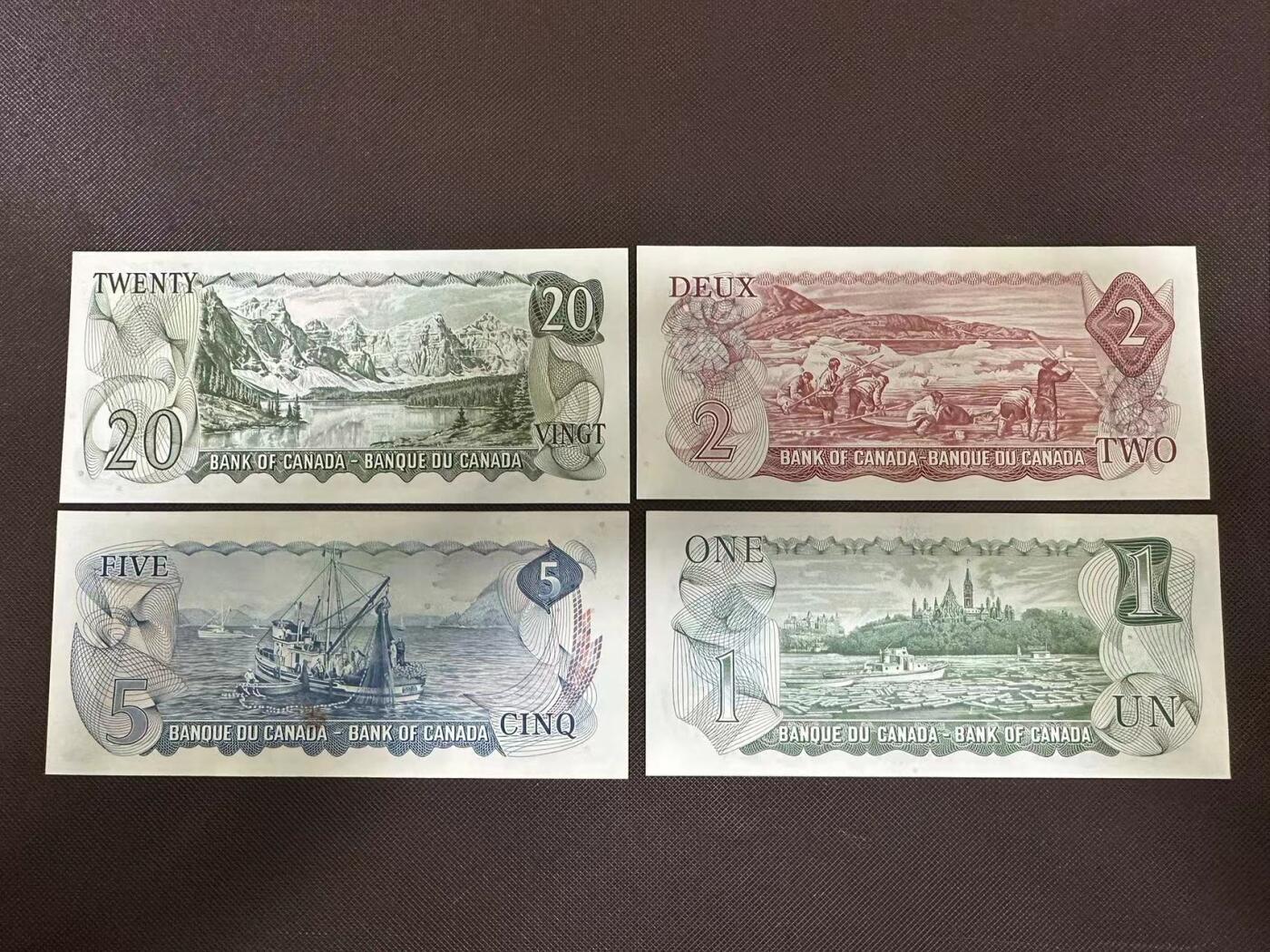 喜羊羊钱币收藏2025第9期(普品场) 加拿大景观版2 20 unc  1和5 unc-