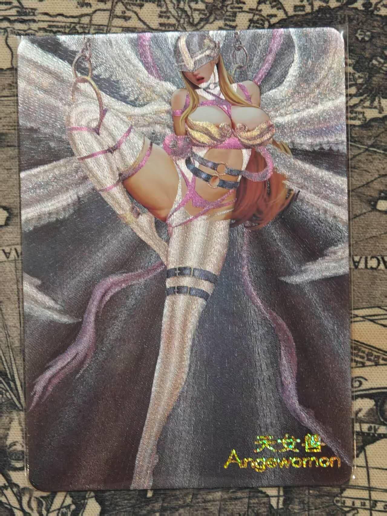 龙虎卡牌第五十一场 （无佣金，满120包邮，欢迎送拍） 粗闪卡 天女兽1