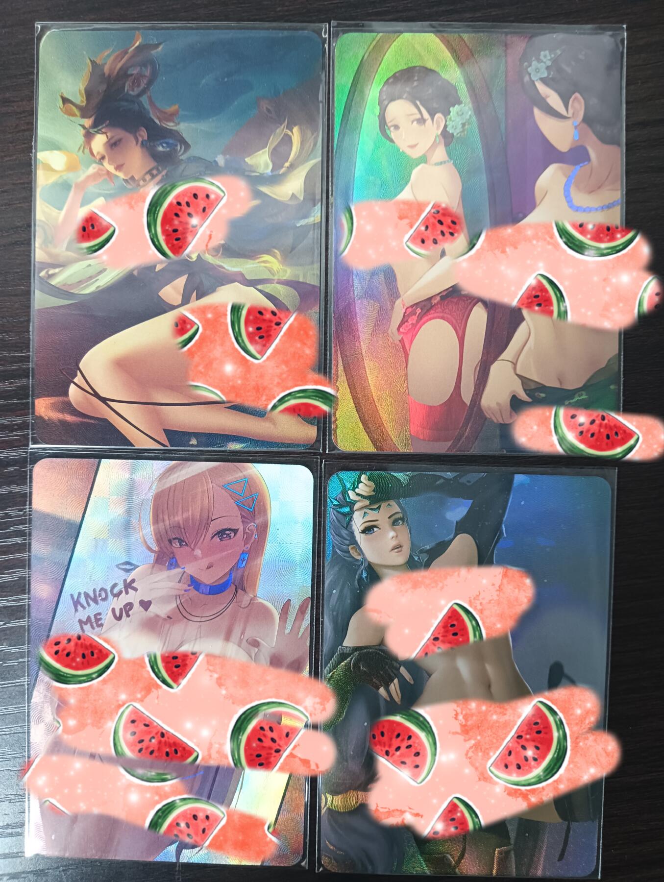 花开卡拍第35期（8月24号周日截拍，品控勿拍!!!拍品不寄存，运费5元，自制卡难免瑕疵，可能存在轻微撞角爆边等出厂瑕疵，品控介意勿拍！） 火猪卡牌 古风单卡+镜子单卡 都是艺术版 折光彩闪