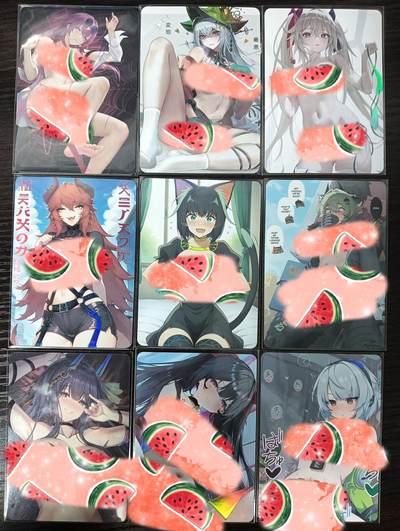 花开卡拍第35期（8月24号周日截拍，品控勿拍!!!拍品不寄存，运费5元，自制卡难免瑕疵，可能存在轻微撞角爆边等出厂瑕疵，品控介意勿拍！） - 次元鉴赏卡牌 9张彩闪 赠卡合集 全部都是艺术版！身材爆好