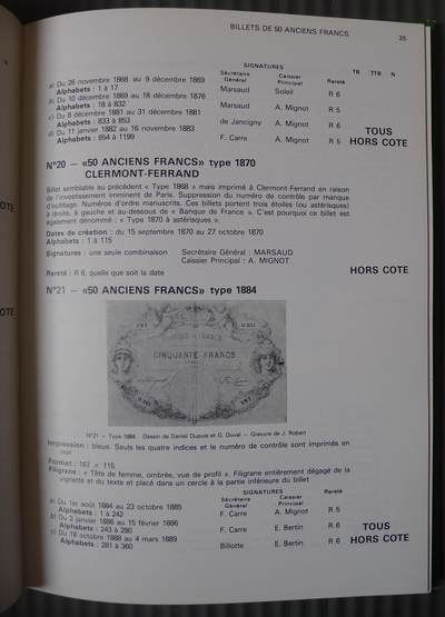 世界钱币章牌书籍专场拍卖11.01 一本关于法国纸币的书