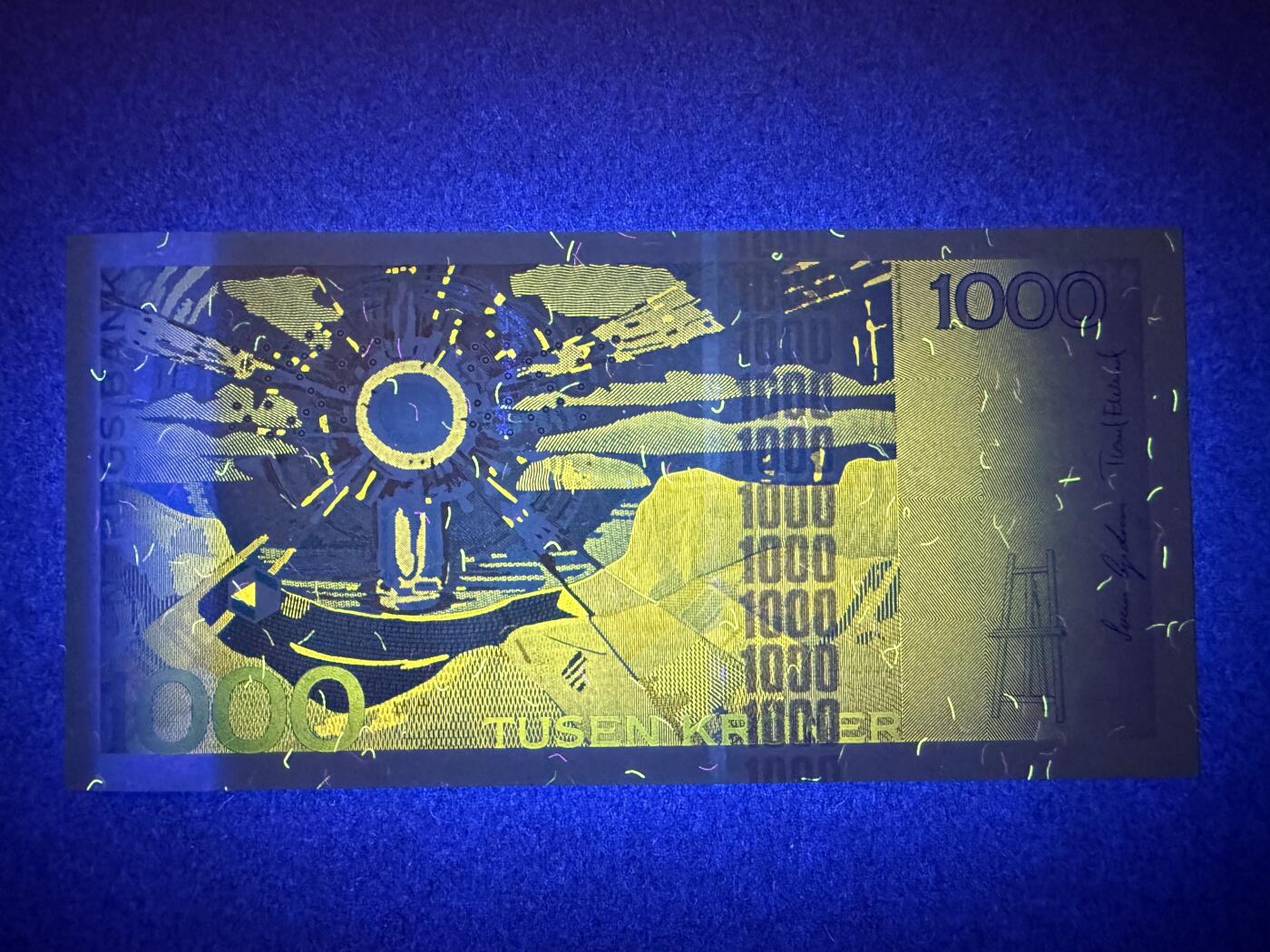 《艾美收藏》第209期-8.24周日外币黄金场 挪威1000克朗 UNC 2004年 画家蒙克 无47