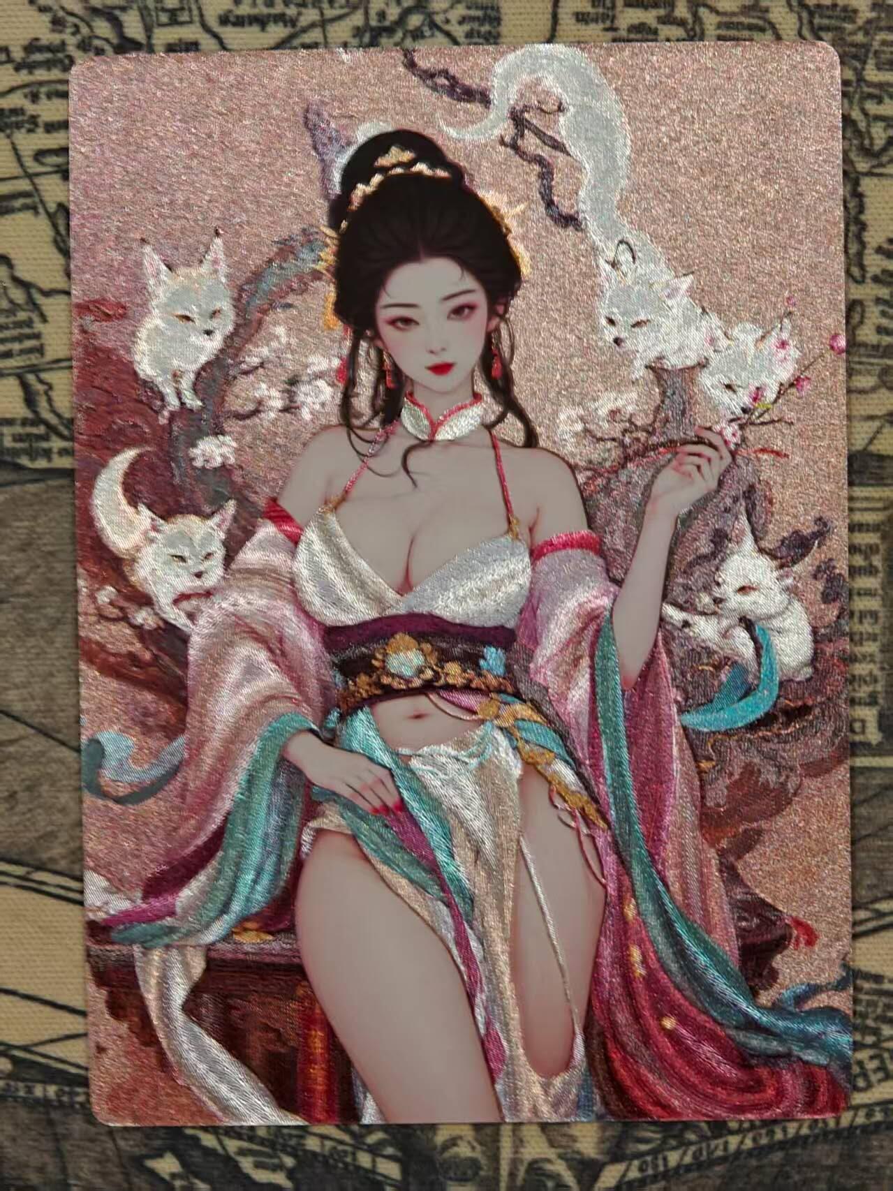 龙虎卡牌第五十一场 （无佣金，满120包邮，欢迎送拍） 粗闪卡 星宿文创 妖仙奇缘