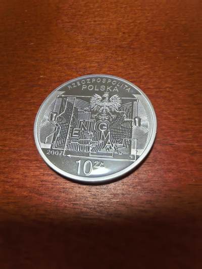 长老汇蛇年精选第三十九场拍卖 2007波兰破解德军电报密码75周年10兹罗提精制银币，14.14克925银