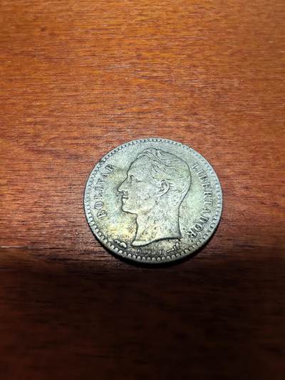 长老汇蛇年精选第三十九场拍卖 1901委内瑞拉50分银币，克书1900美金