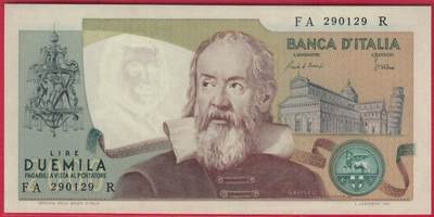 意大利1983年2000里拉 P-103c 无47 实物图 UNC  - 意大利1983年2000里拉 P-103c 无47 实物图 UNC 