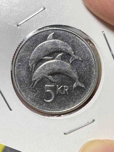 2025年第八十二场(总第一百零八场）外国好品散币(免佣金) - 冰岛🇮🇸2008年5克朗(共和国时期第二套第二版，镀镍钢材质有磁版)