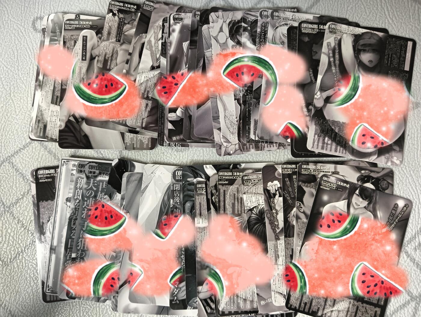 花开卡拍第35期（8月24号周日截拍，品控勿拍!!!拍品不寄存，运费5元，自制卡难免瑕疵，可能存在轻微撞角爆边等出厂瑕疵，品控介意勿拍！） 艺术卡，冰狗，动漫第一季，45张，彩闪