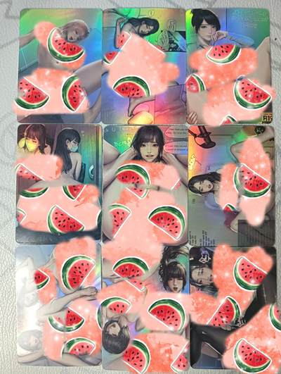花开卡拍第35期（8月24号周日截拍，品控勿拍!!!拍品不寄存，运费5元，自制卡难免瑕疵，可能存在轻微撞角爆边等出厂瑕疵，品控介意勿拍！） - 艺术卡，韩漫1，彩闪九张