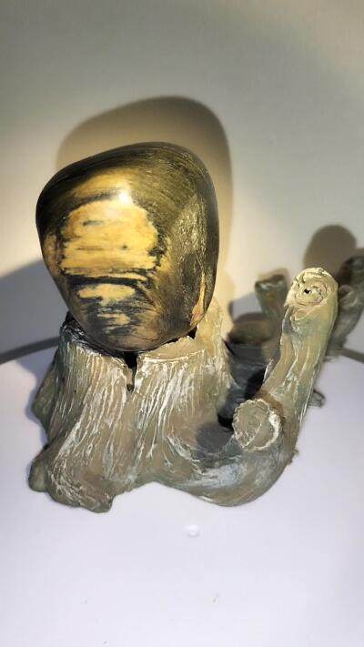 拆分大全套+欣赏新疆奇石（23日晚21:30结拍） 新疆额河画面奇石【大吉（鸡）大利】