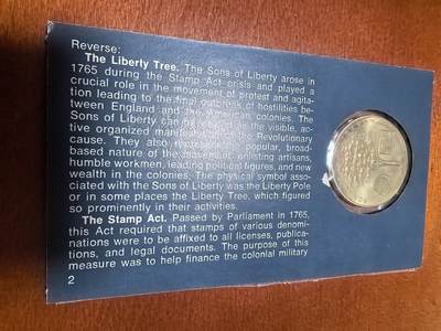 长老汇蛇年精选第三十九场拍卖 1972.7.4美国革命200周年邮币封首日封，含乔治·华盛顿大铜章1枚，和美国殖民时代工匠手艺邮票4枚，38MM