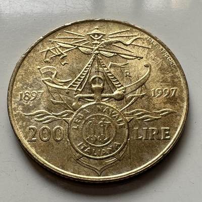 🌹外币初藏🌹🐯2025年第92场  每周二四六晚8️⃣点 接代拍 - 意大利1997年200里拉纪念币