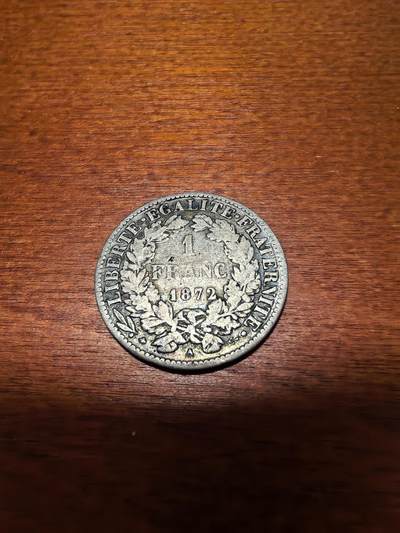 长老汇蛇年精选第三十九场拍卖 1872法国谷物女神1法郎银币