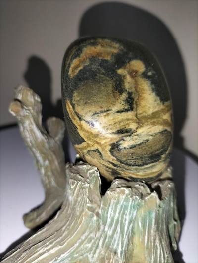 拆分大全套+欣赏新疆奇石（23日晚21:30结拍） 新疆额河画面奇石【大吉（鸡）大利】