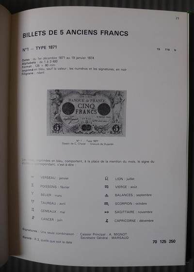 世界钱币章牌书籍专场拍卖11.01 一本关于法国纸币的书
