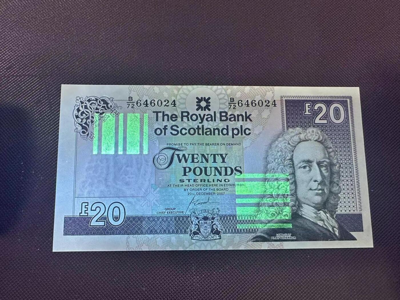 喜羊羊钱币收藏2025第9期(普品场) 苏格兰2007年20 unc