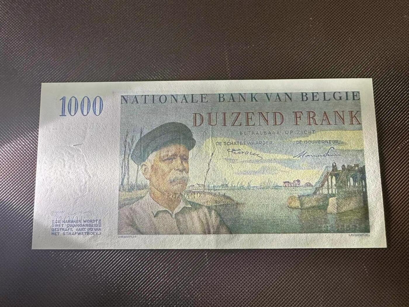 喜羊羊钱币收藏2025第9期(普品场) 比利时1951年 1000 unc