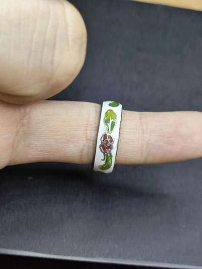 新时代收藏徽章红藏拍卖(第二十四场)  限时回归徽章杂项大合集拍场 80年代创汇期 掐丝珐琅戒指