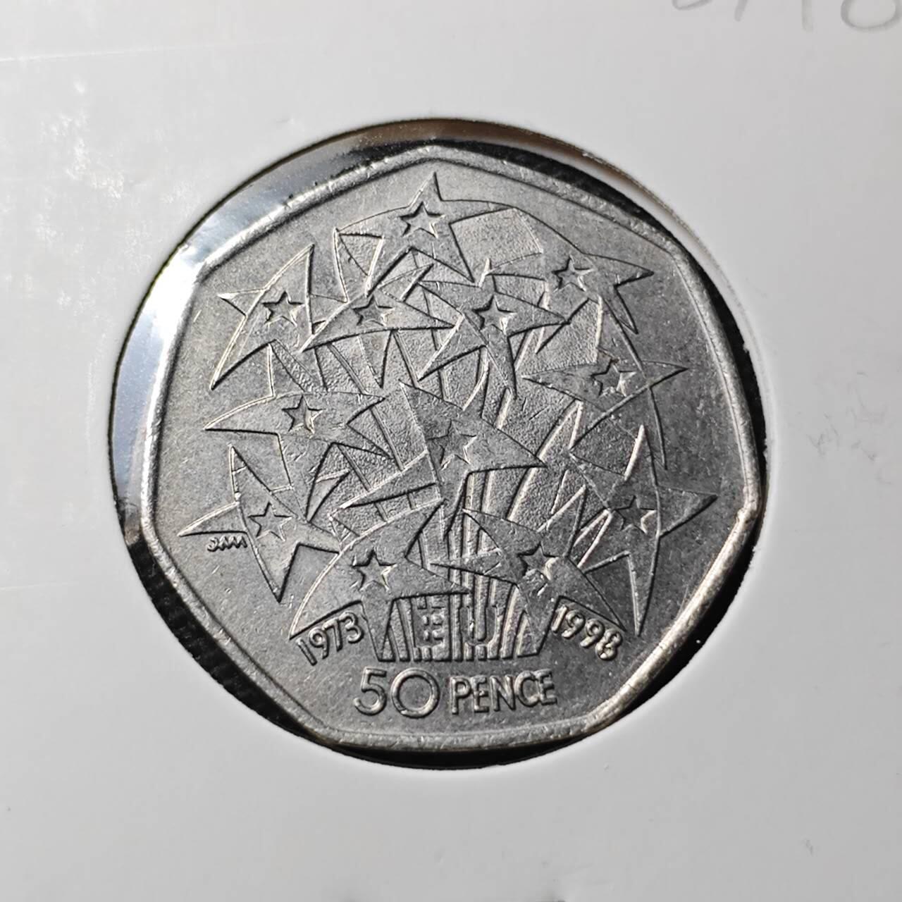 KK钱币收藏小铺 第328期 2月预留时间 周末发货  英国50便士纪念币