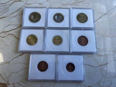 第172期拍卖【长期征集拍品】 - 德国2002年8枚纪念币（2欧，1欧，50分，20分，10分，5分，2分，1分）