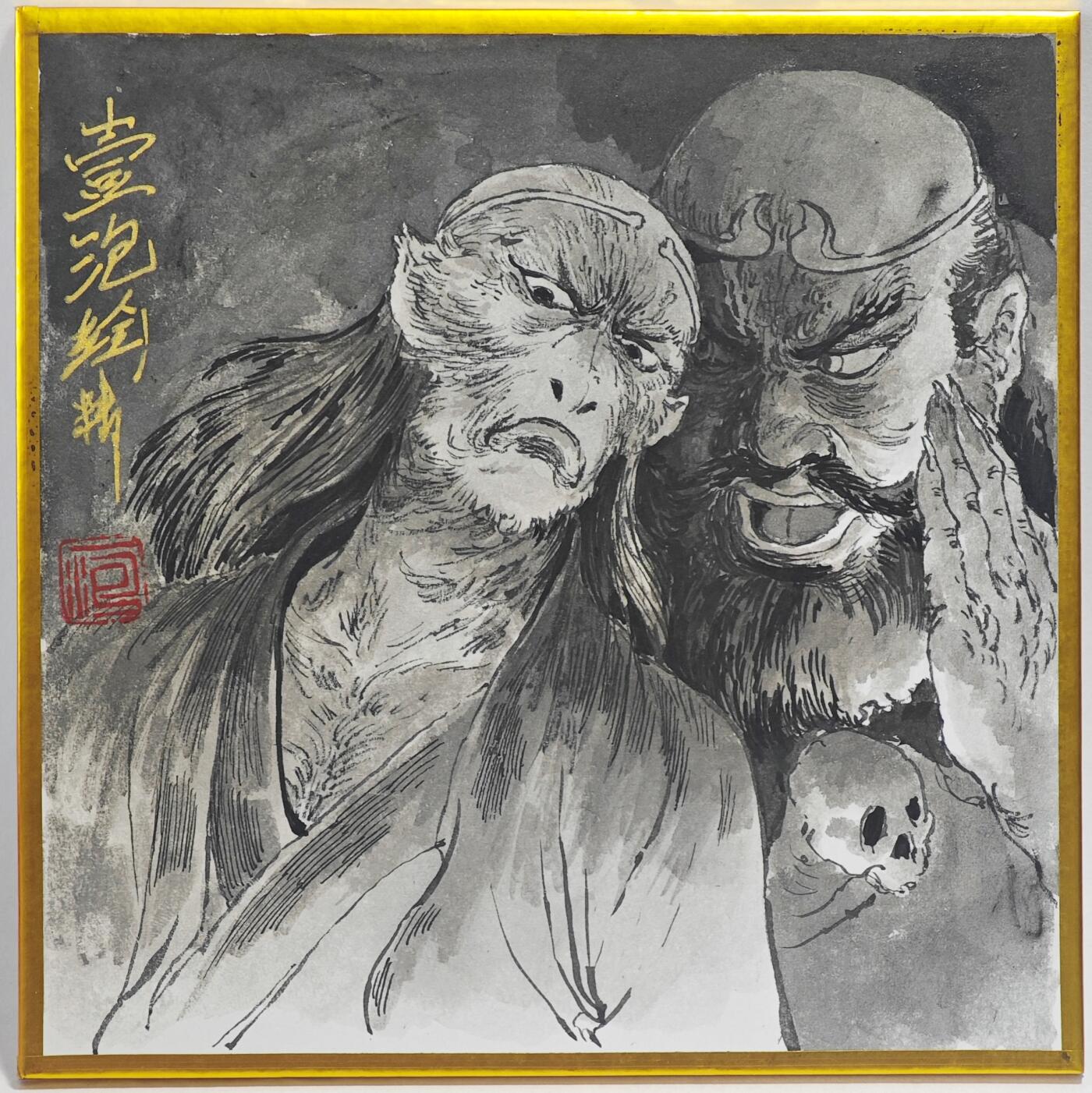 白泽拍卖卡牌手绘专场第23期（中庭淡月照三更，白露洗空河汉明）
