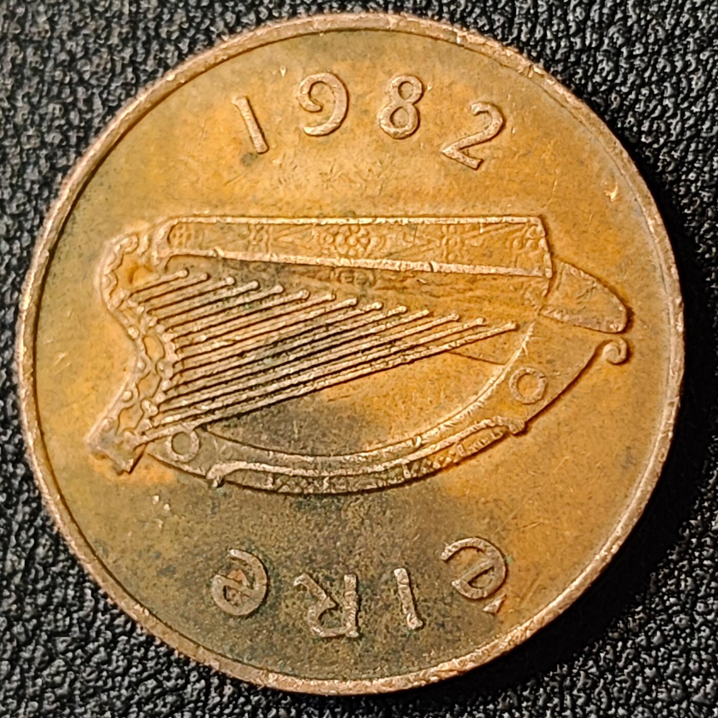 泉币菌-第93场-精品福利场（满包邮条件，下周一发货） 1982年 爱尔兰2便士 琴鸟 26mm 欧洲币