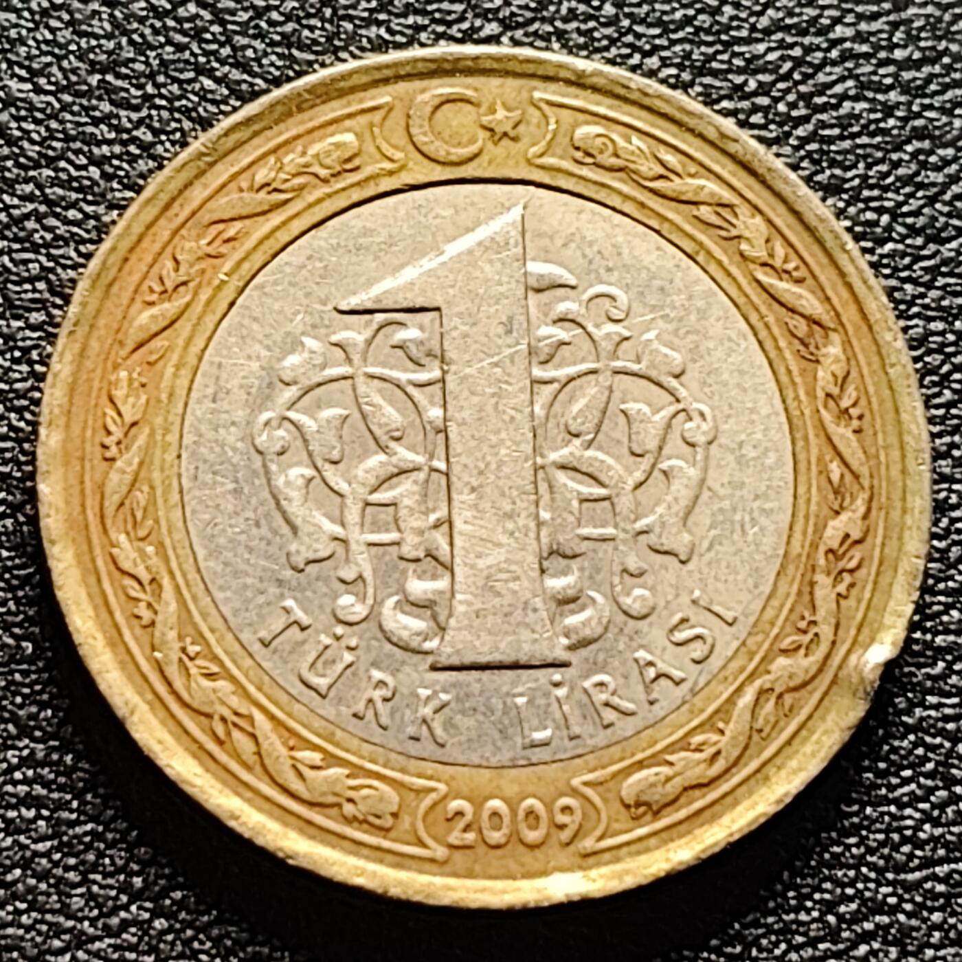 泉币菌-第94场-散币乐园场（满包邮条件，下周一发货） 土耳其1里拉双色币 凯末尔总统 26mm