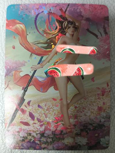 花开卡拍第35期（8月24号周日截拍，品控勿拍!!!拍品不寄存，运费5元，自制卡难免瑕疵，可能存在轻微撞角爆边等出厂瑕疵，品控介意勿拍！） - 三国杀 马云禄 艺术版彩闪 1张