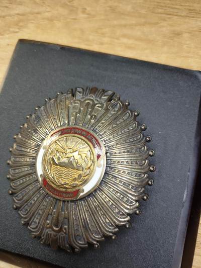 新时代收藏徽章红藏拍卖(第二十四场)  限时回归徽章杂项大合集拍场 秘鲁50年代 秘鲁国家杰出服务勋章大授 星芒章 利马造币厂制作 纯银 大授 克重80多克